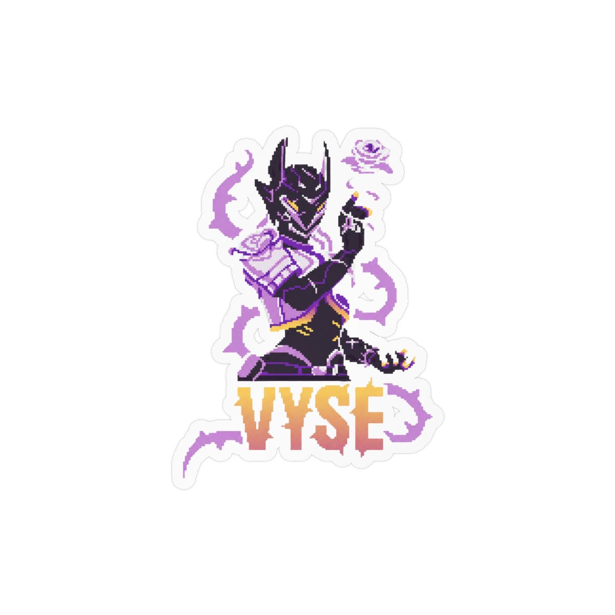 Vyse Valorant Bold Gaming Sticker | Vinyl Decal for Gamers - alternate angle 3, merchandise