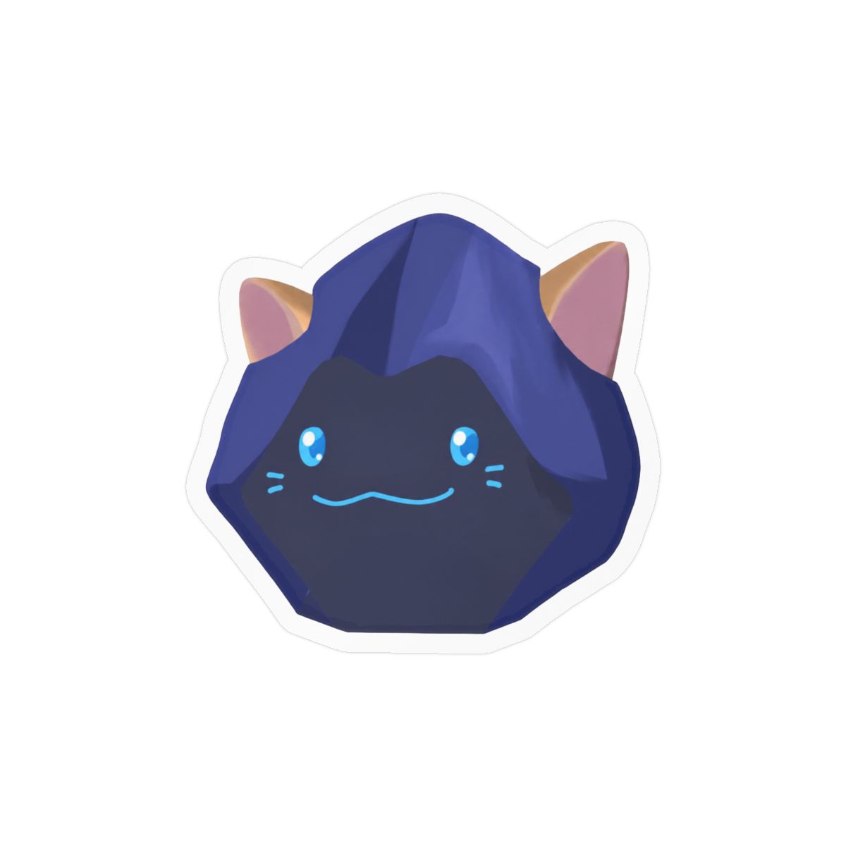 Shadow Cat Sticker | Mysterious Cute Vinyl Decal - alternate angle 2, merchandise