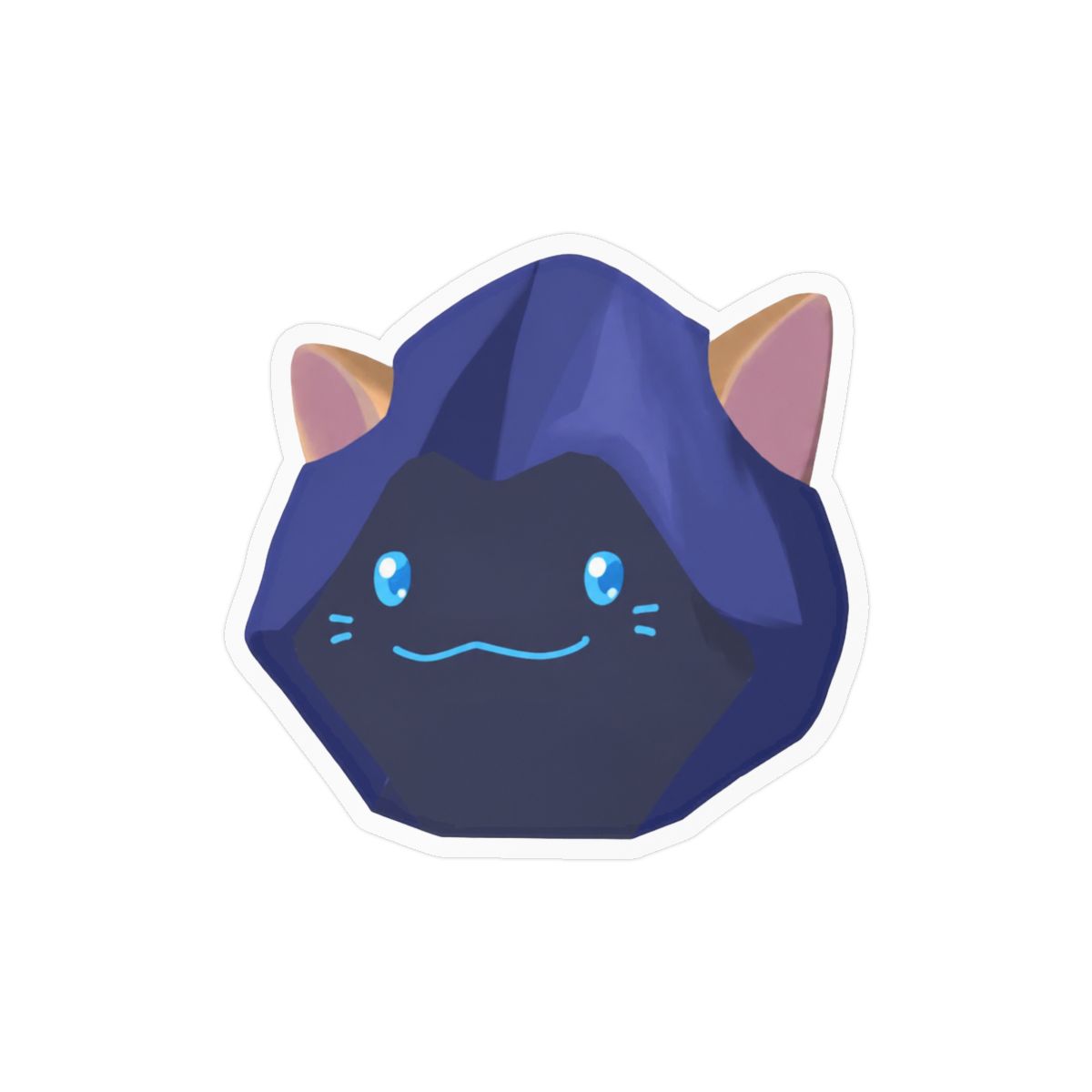 Shadow Cat Sticker | Mysterious Cute Vinyl Decal - alternate angle 3, merchandise