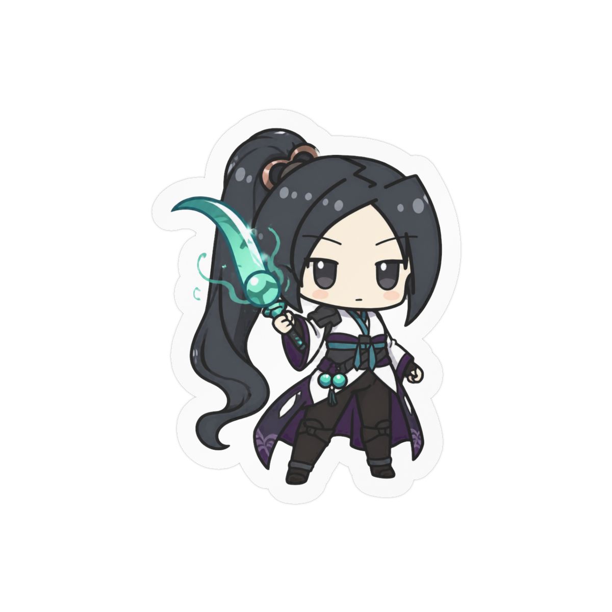 Healer Cat Sticker | Cute Mystical Vinyl Decal - alternate angle 1, merchandise