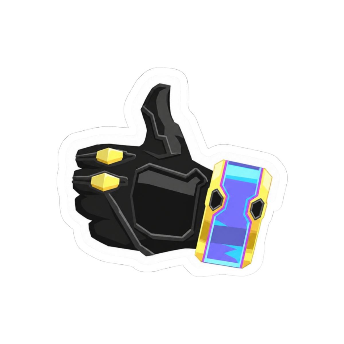 KJ Thumbs Up Spray Graffiti Bold Sticker | Vinyl Decal