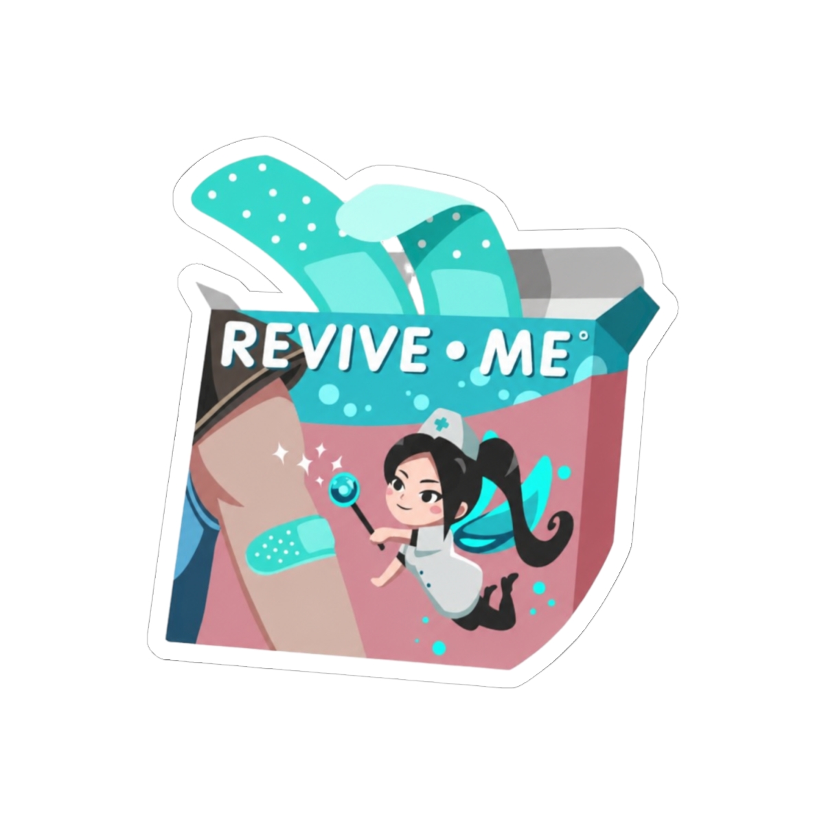 Trust in My Healing Spray Sage Funny Sticker | Sarcastic Wellness Vinyl Decal - alternate angle 1, merchandise