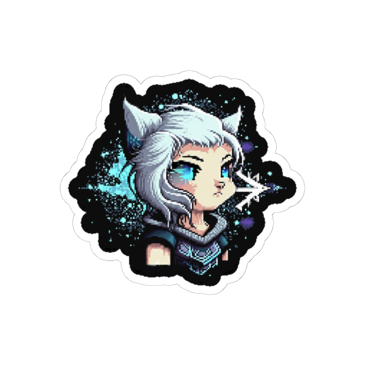 Jett Cat Sticker - alternate angle 1, merchandise