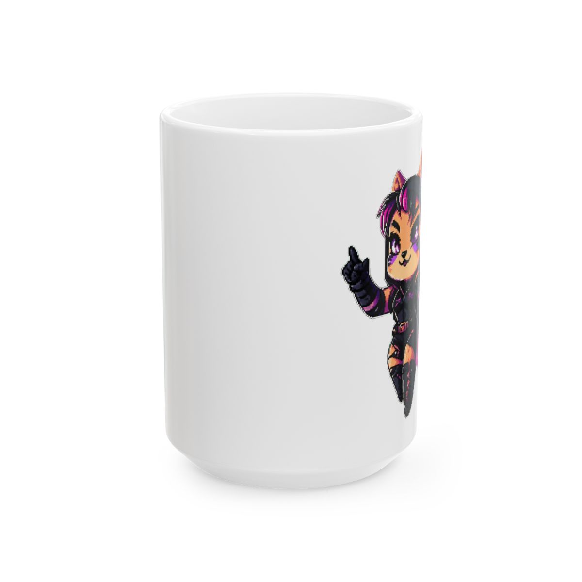 Reyna Cat Adorable Feline Coffee Mug - alternate angle 2, merchandise